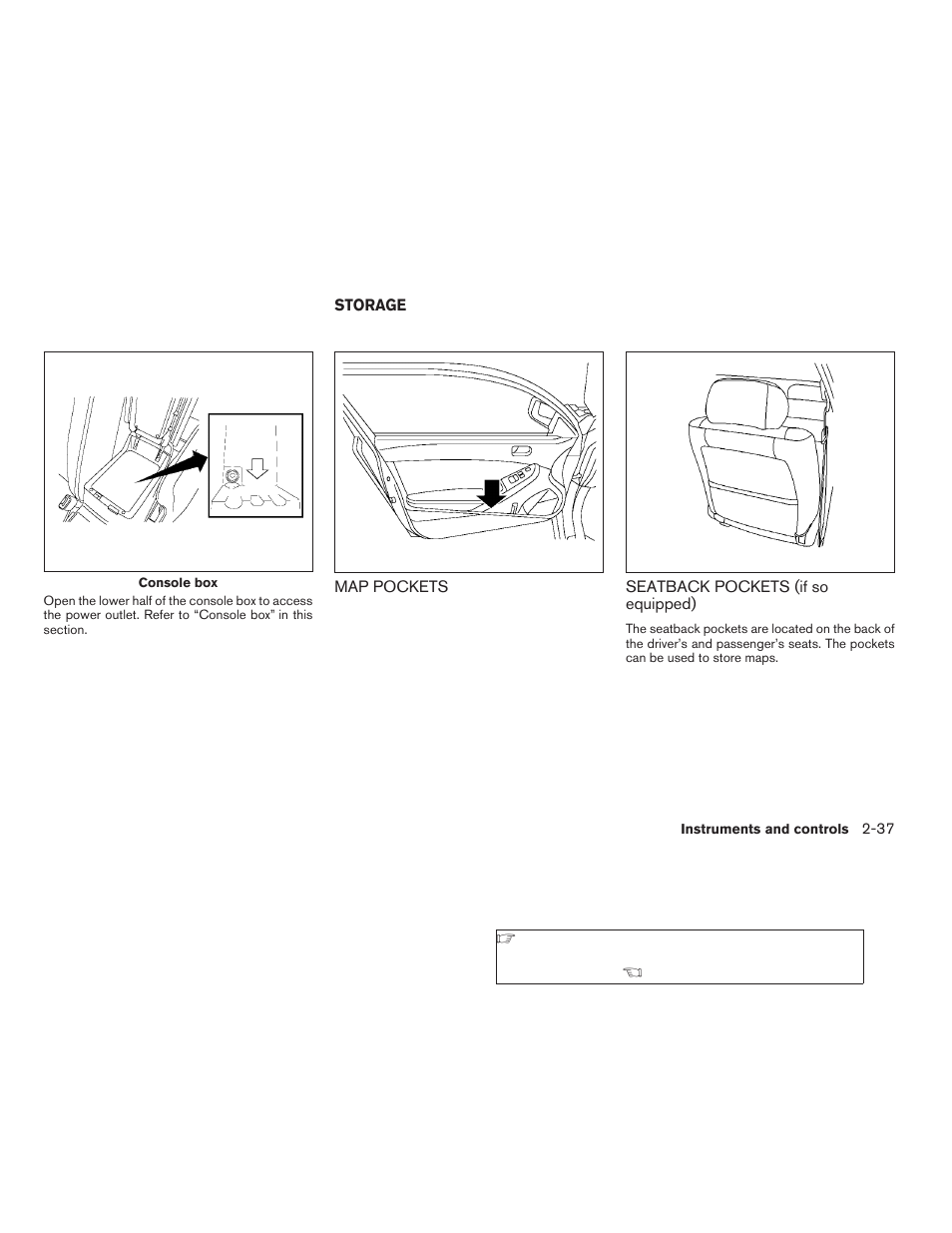 Storage -37 | NISSAN 2009 Nissan Altima User Manual | Page 115 / 370