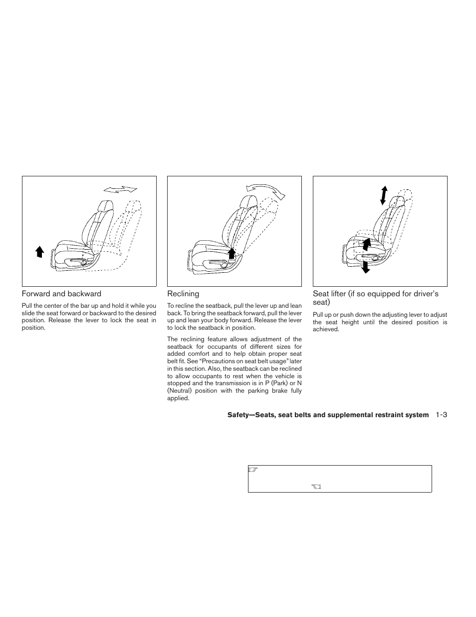 NISSAN 2009 Nissan Altima User Manual | Page 21 / 370