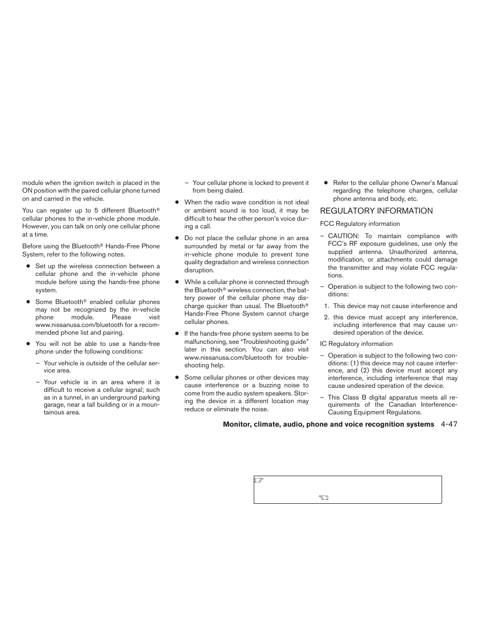 Regulatory information -47 | NISSAN 2009 Nissan Altima User Manual | Page 211 / 370