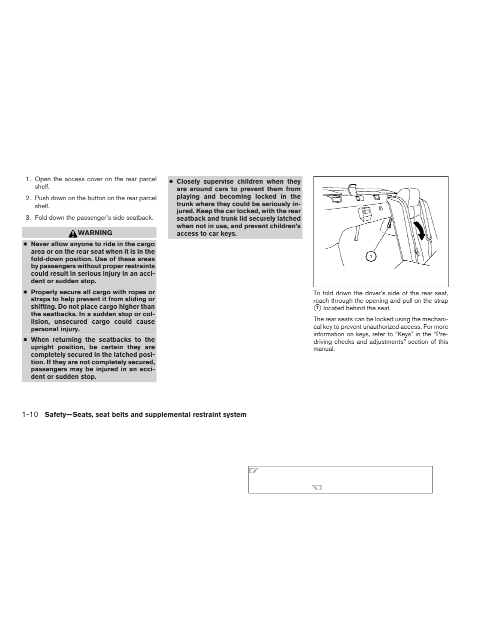 NISSAN 2009 Nissan Altima User Manual | Page 28 / 370