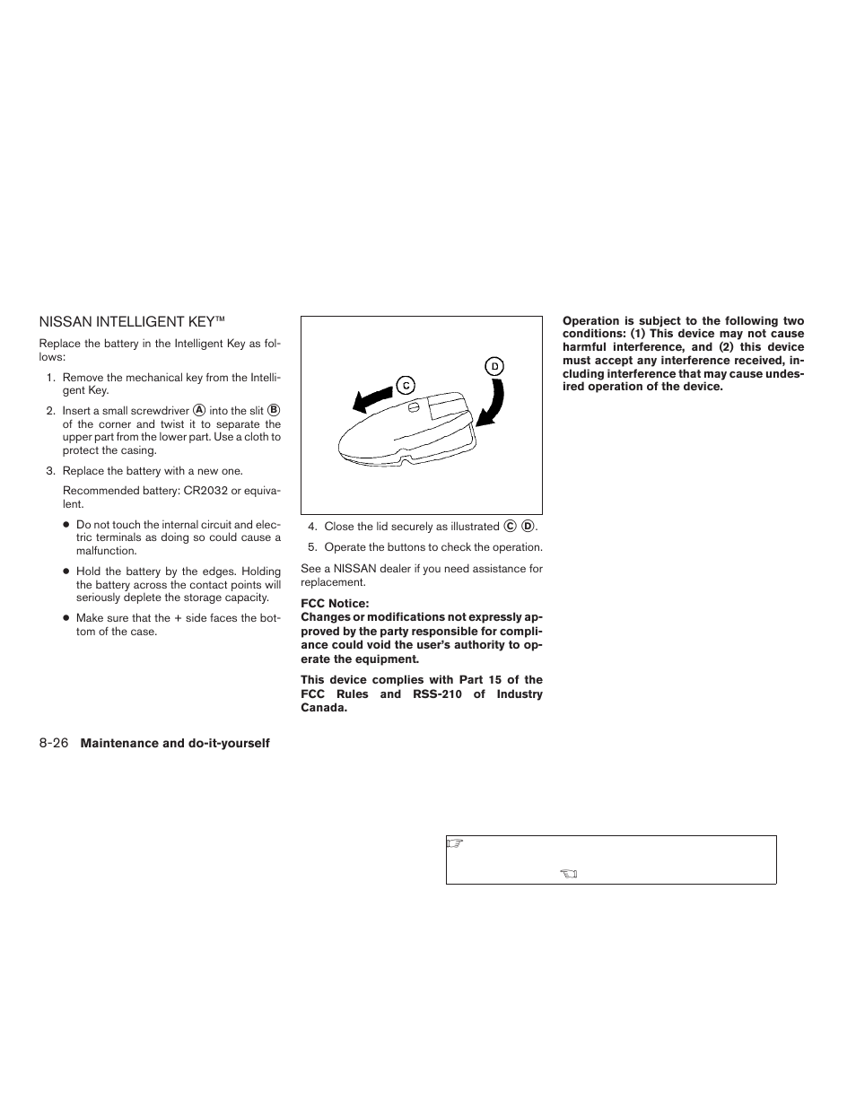 Nissan intelligent key™ -26 | NISSAN 2009 Nissan Altima User Manual | Page 314 / 370