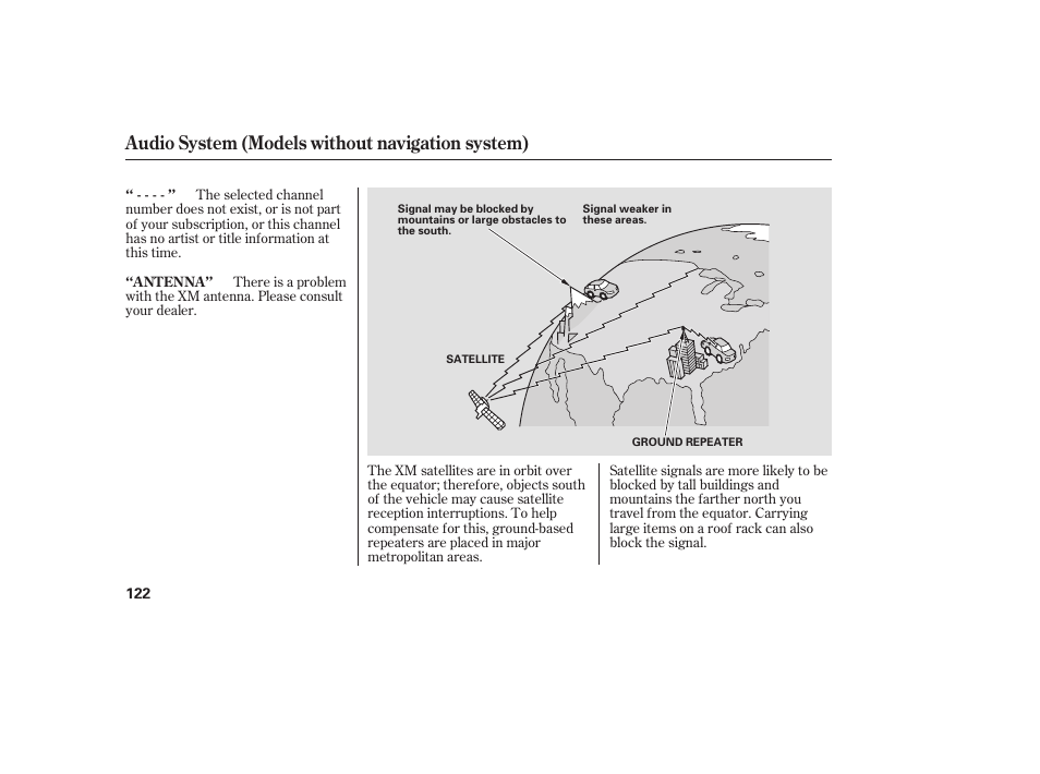 Audio system (models without navigation system) | HONDA 2008 honda civic User Manual | Page 128 / 326