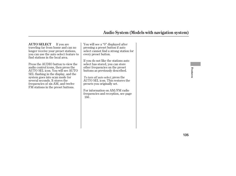 Audio system (models with navigation system) | HONDA 2008 honda civic User Manual | Page 141 / 326