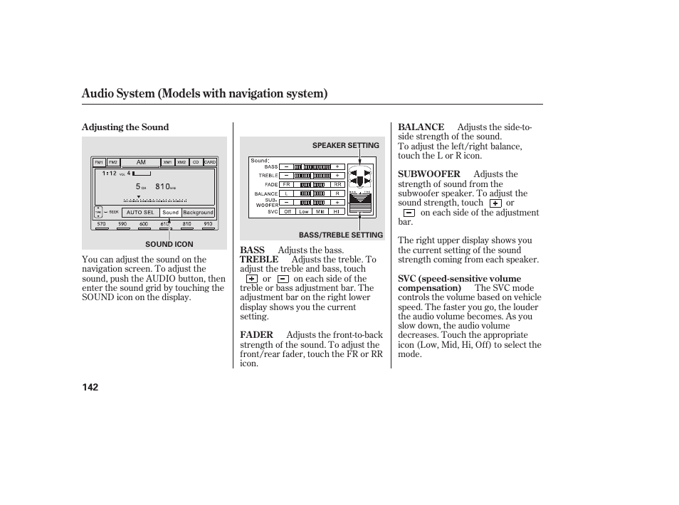 Audio system (models with navigation system) | HONDA 2008 honda civic User Manual | Page 148 / 326