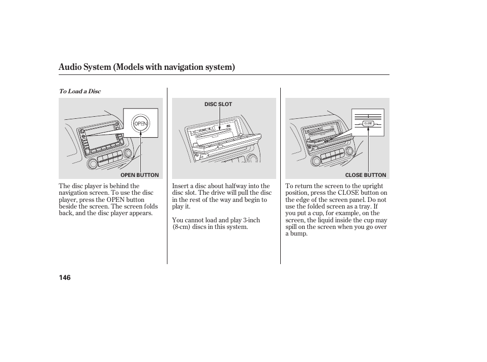 Audio system (models with navigation system) | HONDA 2008 honda civic User Manual | Page 152 / 326