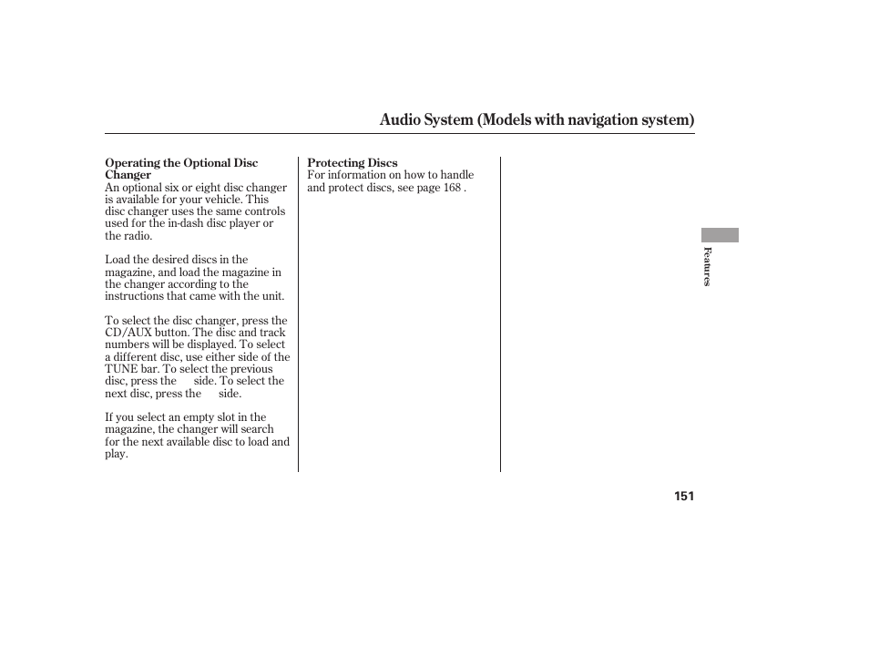 Audio system (models with navigation system) | HONDA 2008 honda civic User Manual | Page 157 / 326