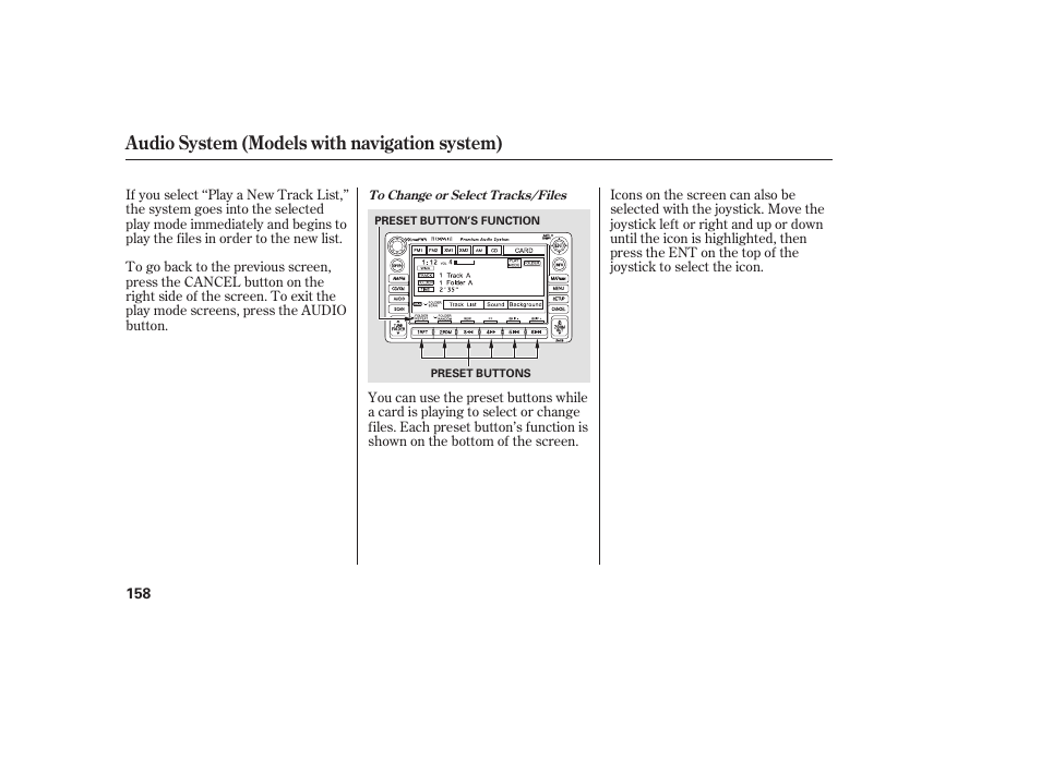 Audio system (models with navigation system) | HONDA 2008 honda civic User Manual | Page 164 / 326