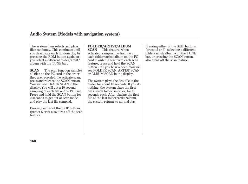 Audio system (models with navigation system) | HONDA 2008 honda civic User Manual | Page 166 / 326