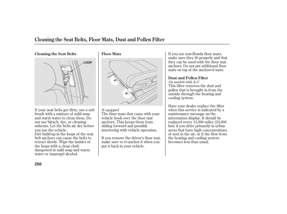 HONDA 2008 honda civic User Manual | Page 256 / 326