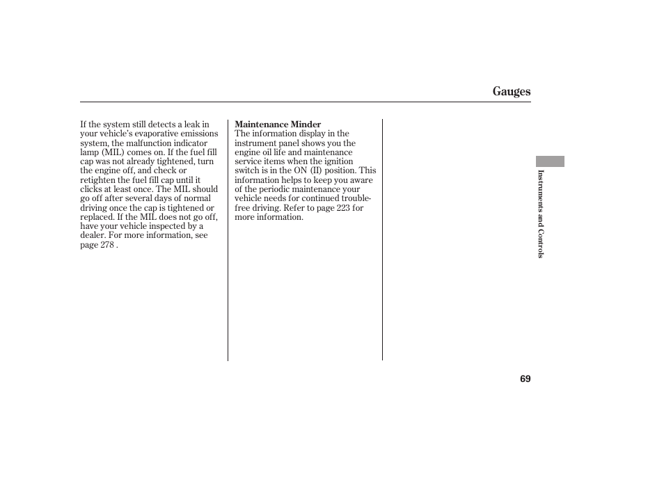 Gauges | HONDA 2008 honda civic User Manual | Page 75 / 326