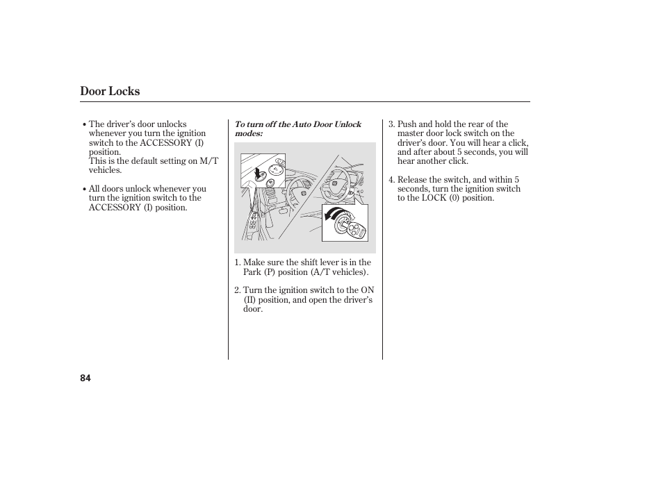 Door locks | HONDA 2008 honda civic User Manual | Page 90 / 326