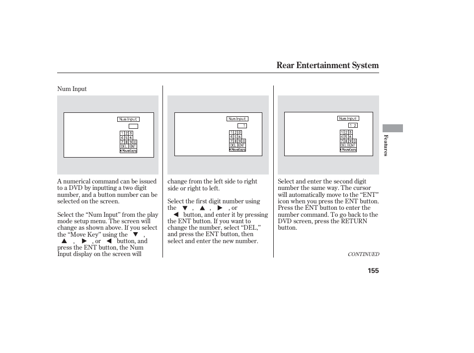 Rear entertainment system | HONDA 2006 honda pilot User Manual | Page 157 / 316