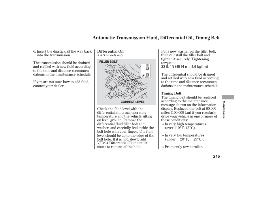 HONDA 2006 honda pilot User Manual | Page 247 / 316