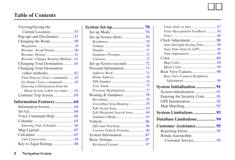 HONDA 2006 honda pilot User Manual | Page 2 / 3