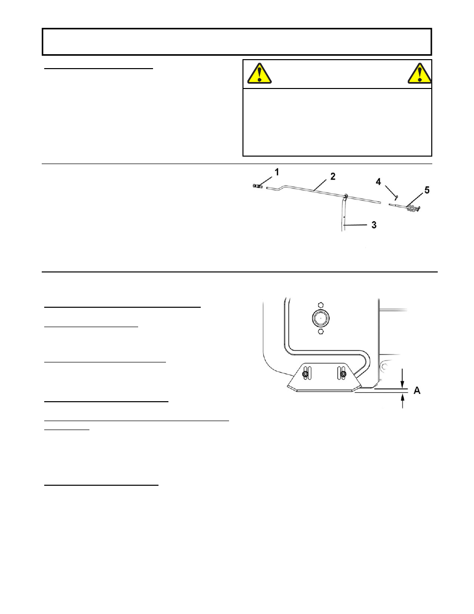 Warning, Assembly | Bercomac Subframe & Drive Mechanism for JOHN DEERE Series X300 User Manual | Page 14 / 28
