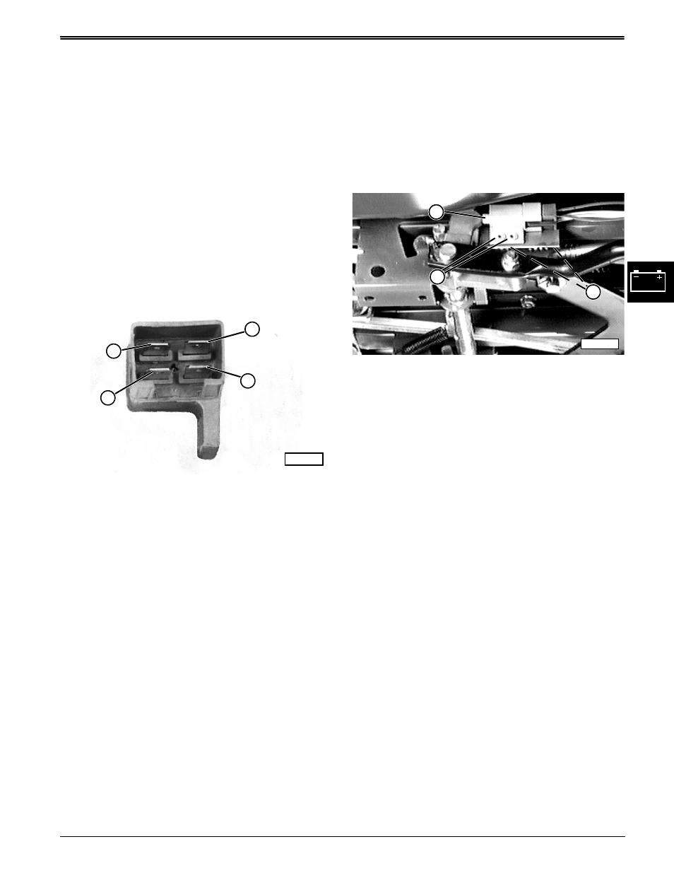 Brake pedal/park brake switch tests, Brake switch adjustment | John Deere stx38 User Manual | Page 153 / 314