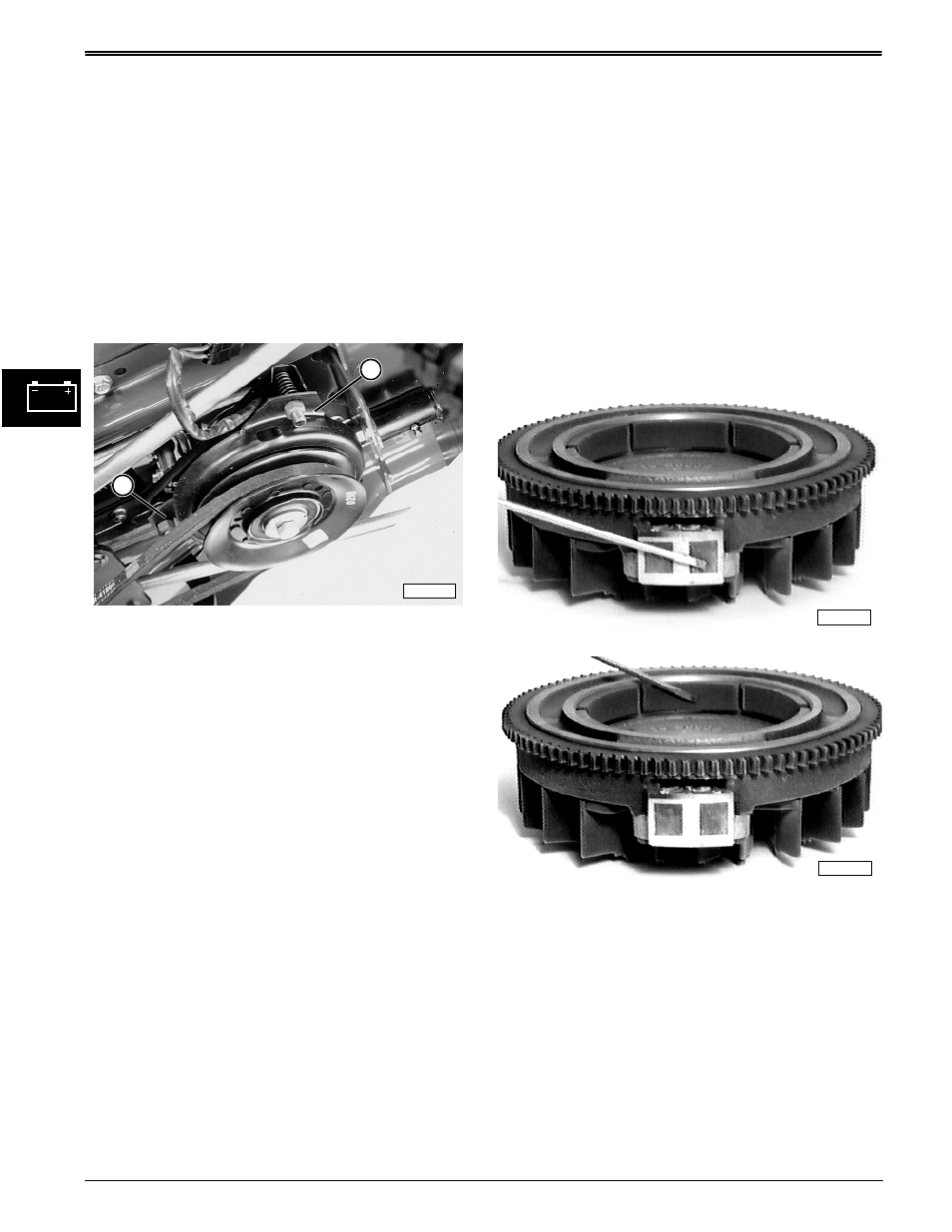 Flywheel magnets | John Deere stx38 User Manual | Page 156 / 314
