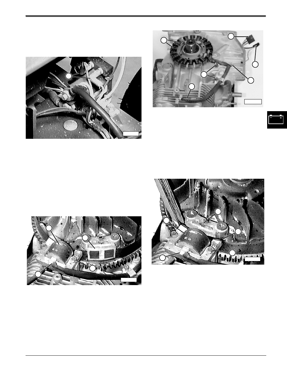 Remove and install starter solenoid, Remove and install stator and ignition module, Repair | John Deere stx38 User Manual | Page 159 / 314