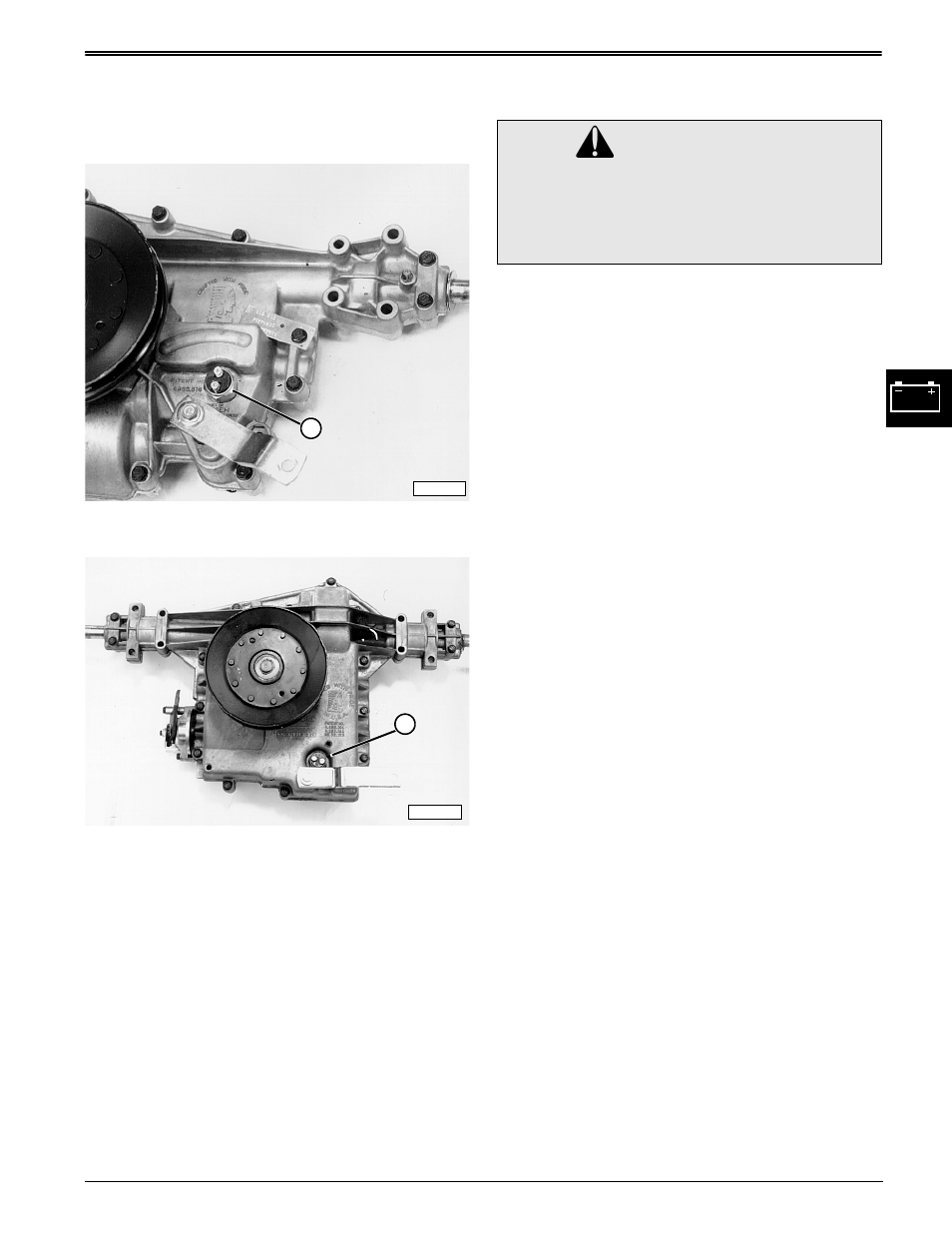 Caution | John Deere stx38 User Manual | Page 163 / 314