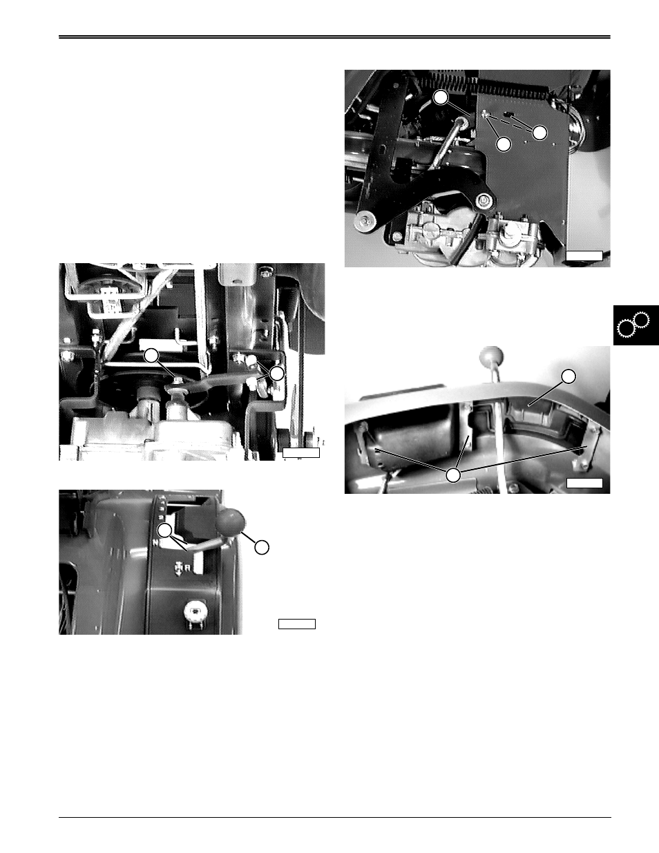 Shift linkage adjustment | John Deere stx38 User Manual | Page 201 / 314