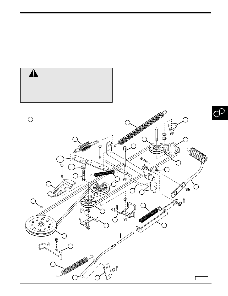 Caution | John Deere stx38 User Manual | Page 219 / 314