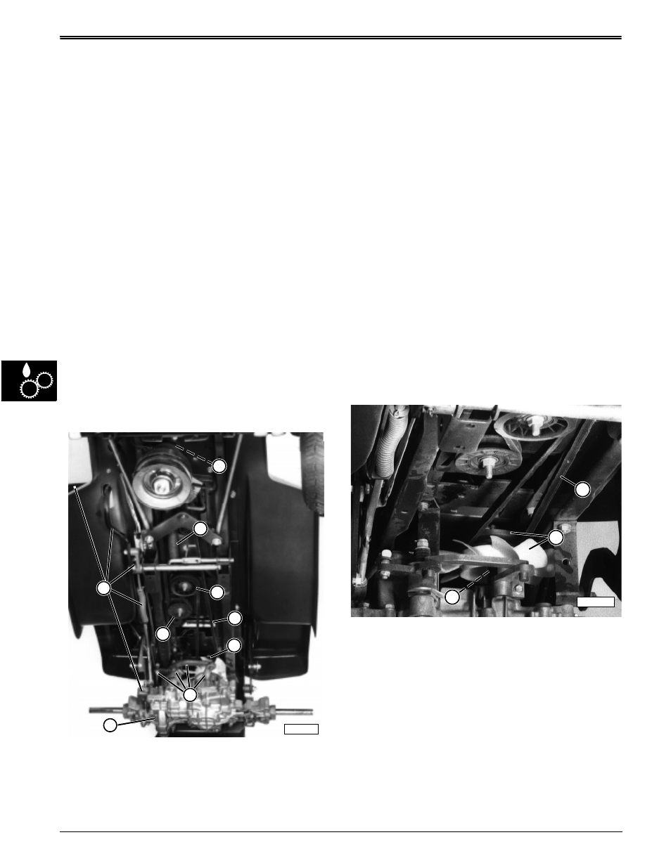 Theory of operation, Belt traction drive system operation, Transaxle and shift linkage system operation | John Deere stx38 User Manual | Page 242 / 314