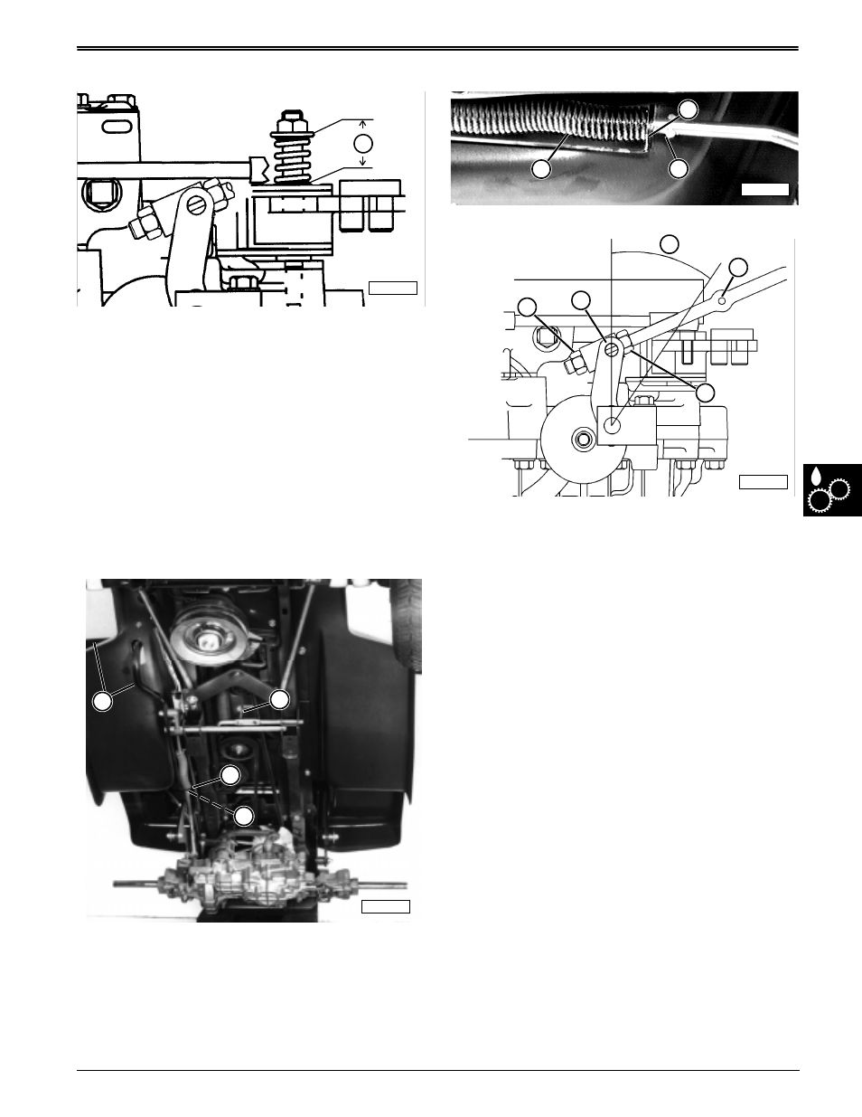 Brake spring adjustment | John Deere stx38 User Manual | Page 257 / 314