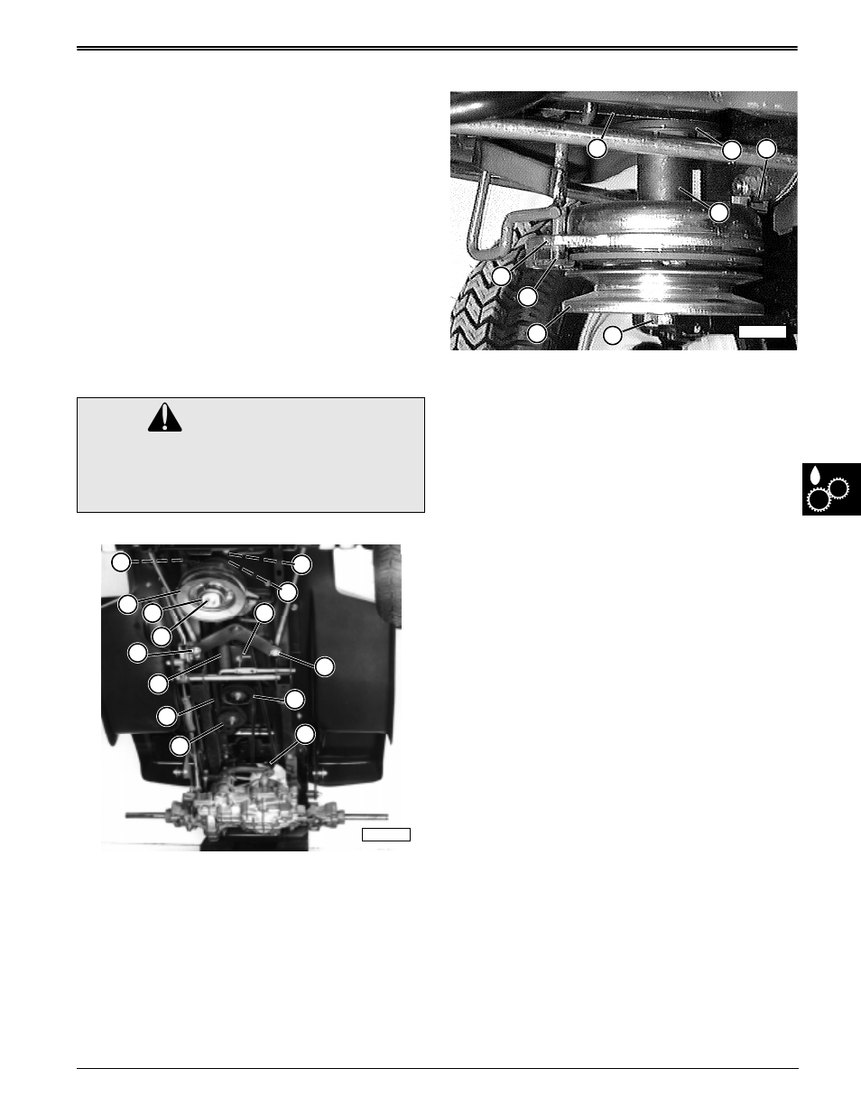 Repair, Caution | John Deere stx38 User Manual | Page 259 / 314