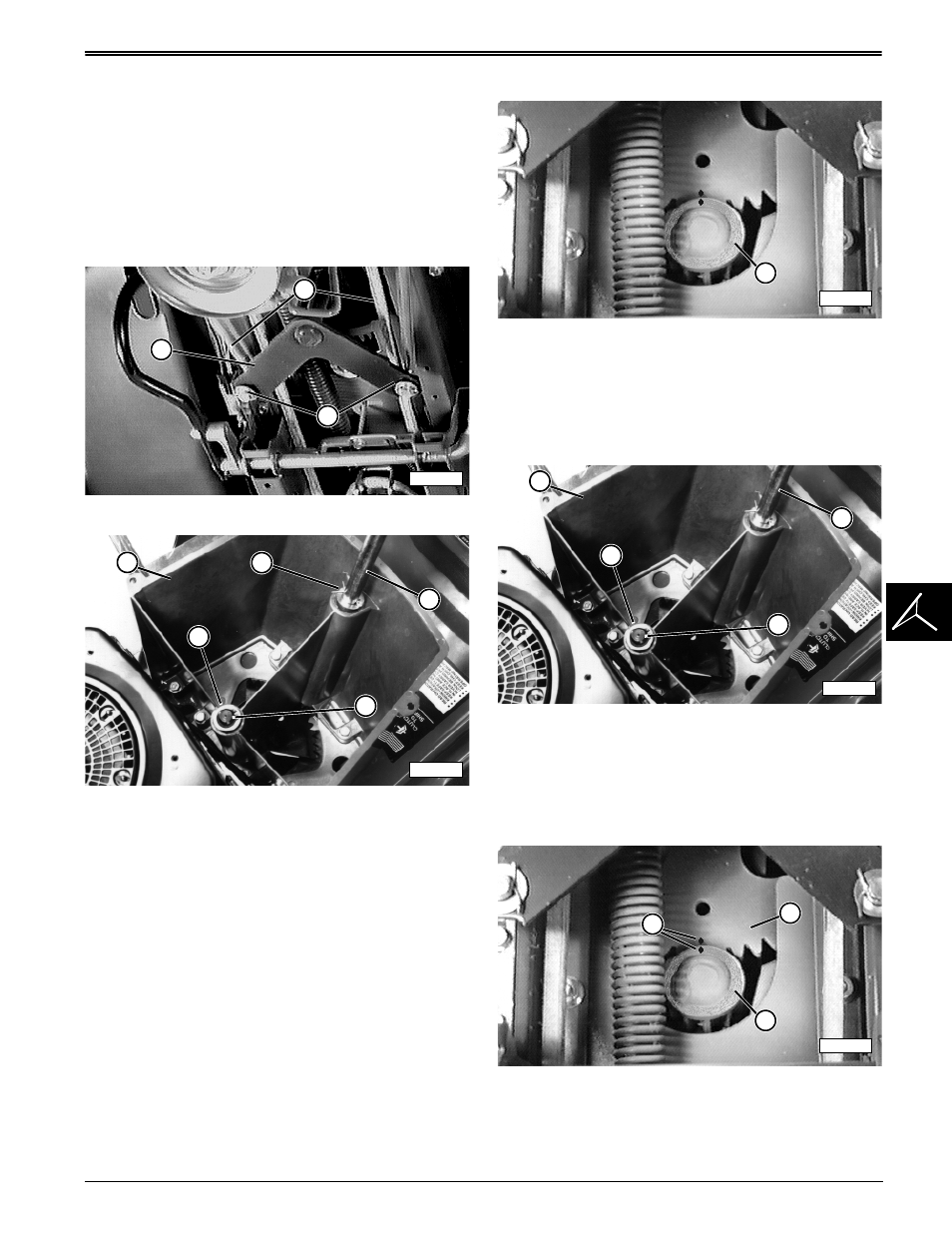 Repair, Repair steering gear assembly— removal | John Deere stx38 User Manual | Page 285 / 314