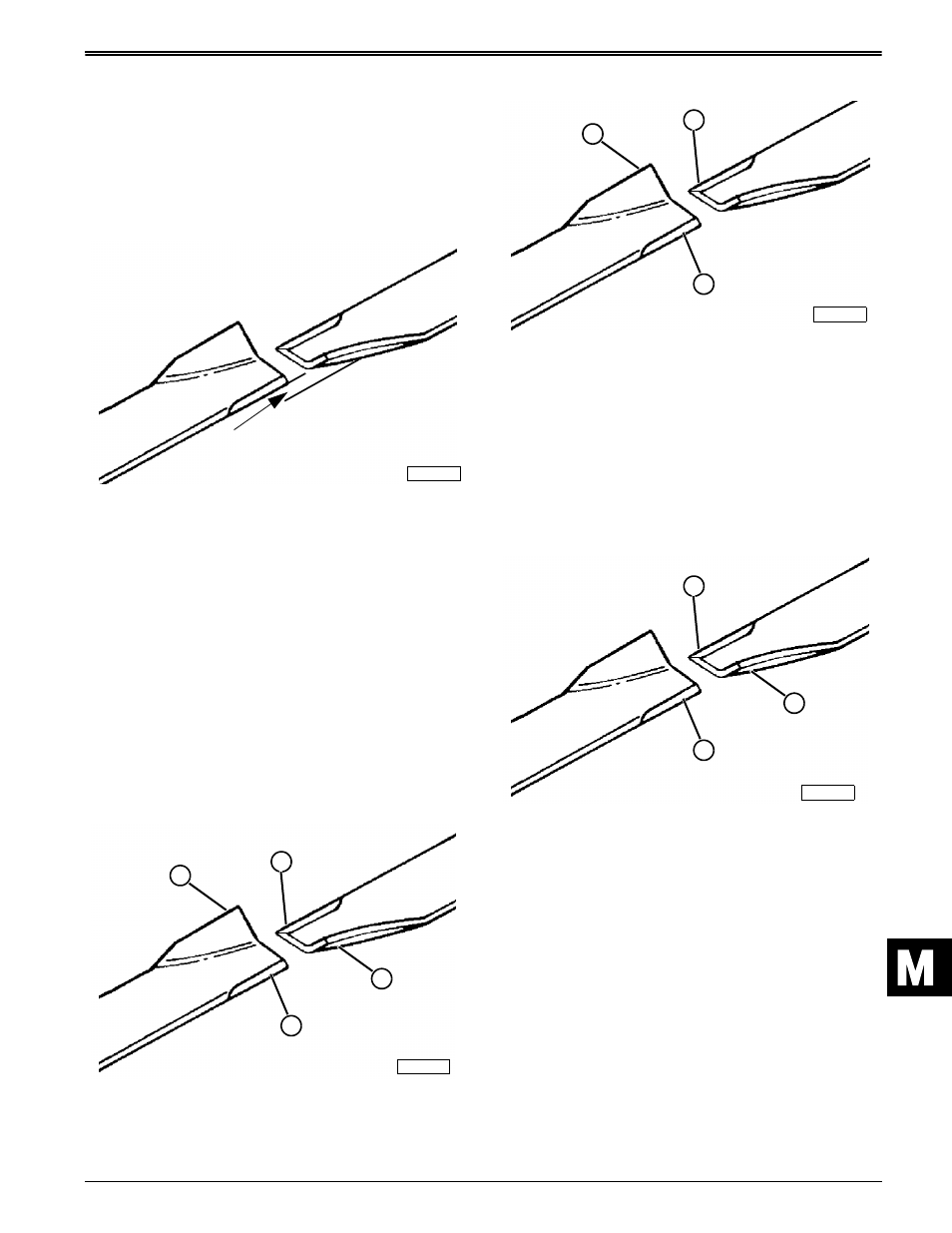 Mower blade adjustment, Mower decks | John Deere stx38 User Manual | Page 305 / 314
