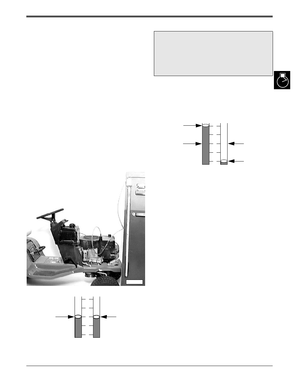 Ccaution, Crankcase vacuum test | John Deere stx38 User Manual | Page 55 / 314