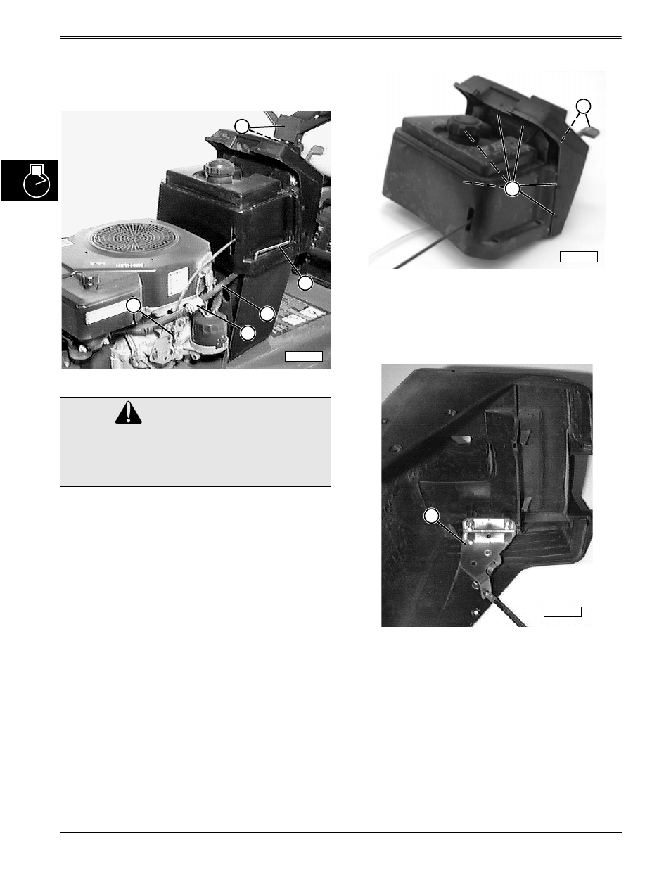 Caution | John Deere stx38 User Manual | Page 58 / 314