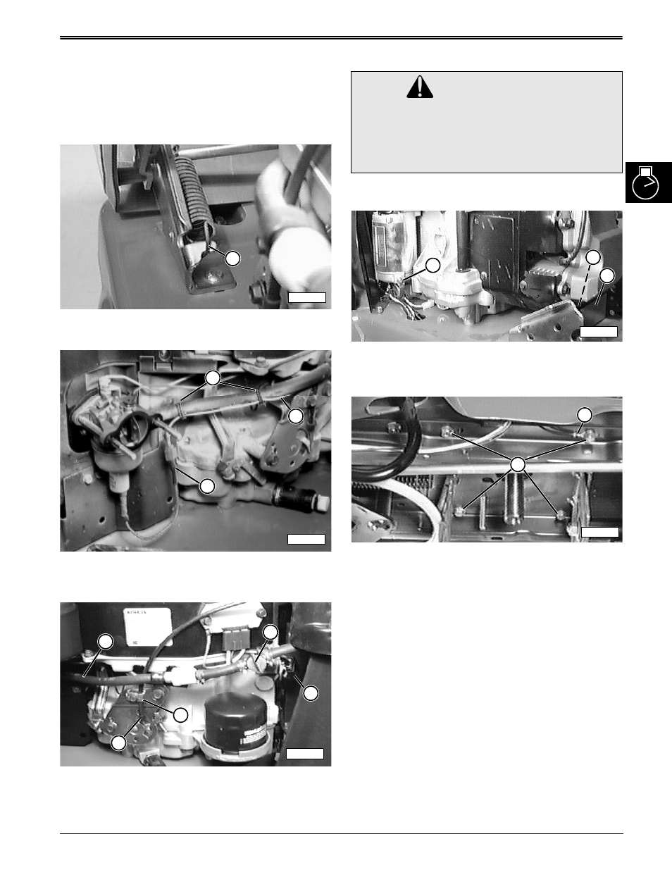 Caution, Repair remove and install engine | John Deere stx38 User Manual | Page 63 / 314