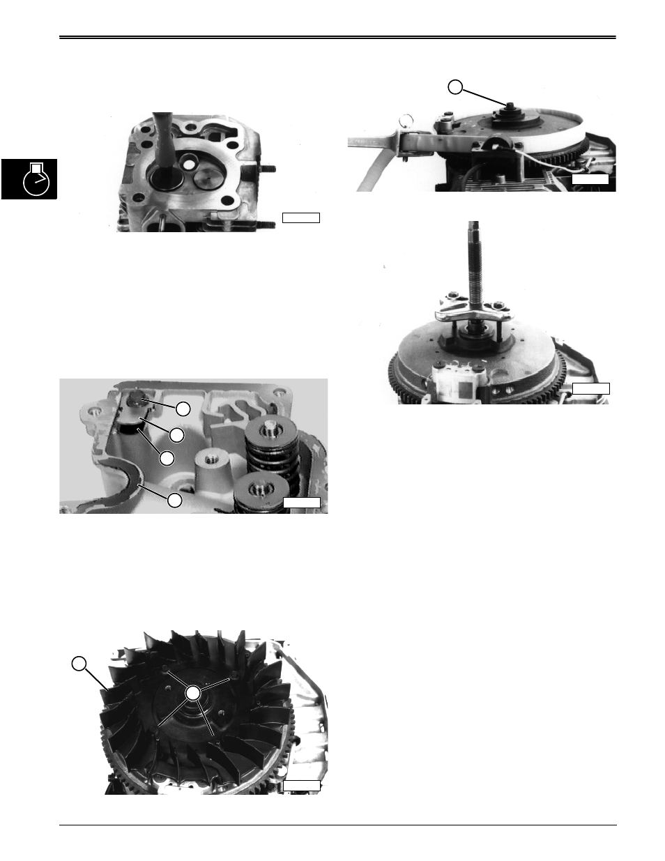 Lap valves, Inspect breather, Remove and install flywheel | John Deere stx38 User Manual | Page 68 / 314