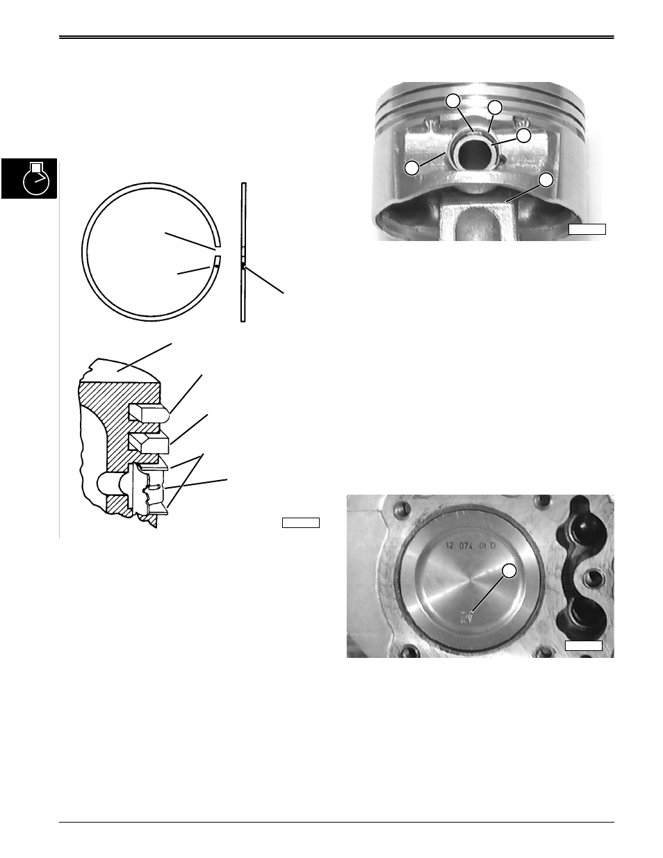Piston assembly, Install piston assembly | John Deere stx38 User Manual | Page 78 / 314