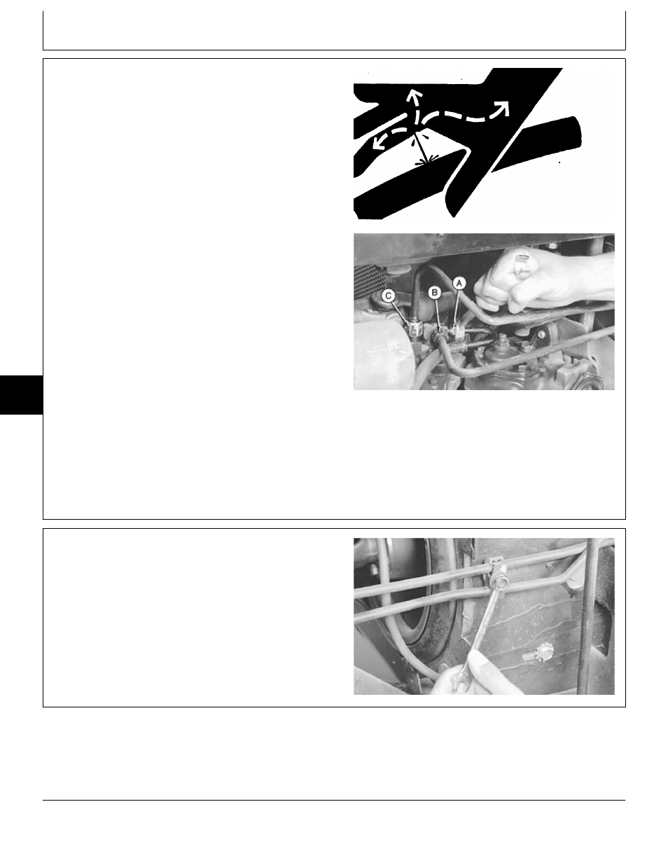 Remove and install steering gearbox and shaft | John Deere 318 User Manual | Page 134 / 440