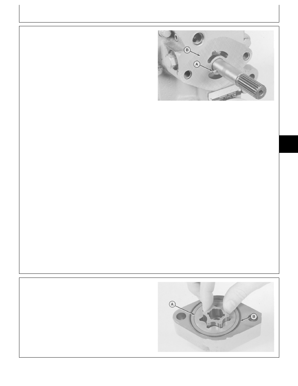 Disassemble and inspect charge pump | John Deere 318 User Manual | Page 63 / 440
