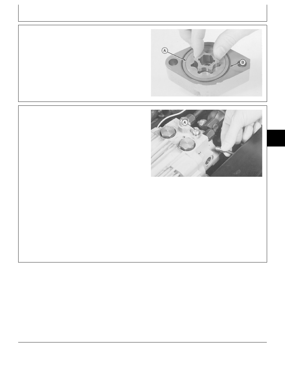Remove and install charge relief valve | John Deere 318 User Manual | Page 65 / 440