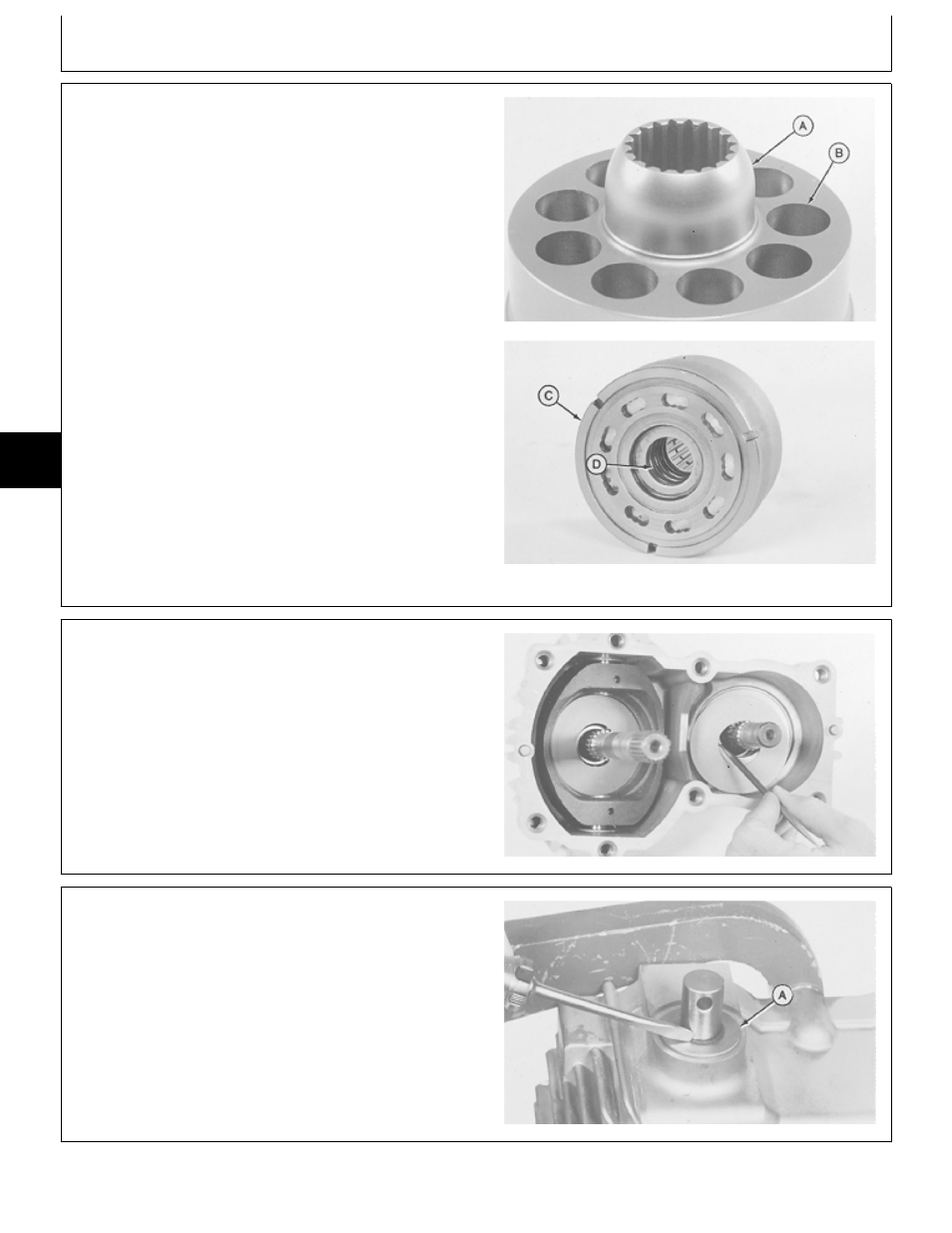 Disassemble pump and motor housing | John Deere 318 User Manual | Page 76 / 440