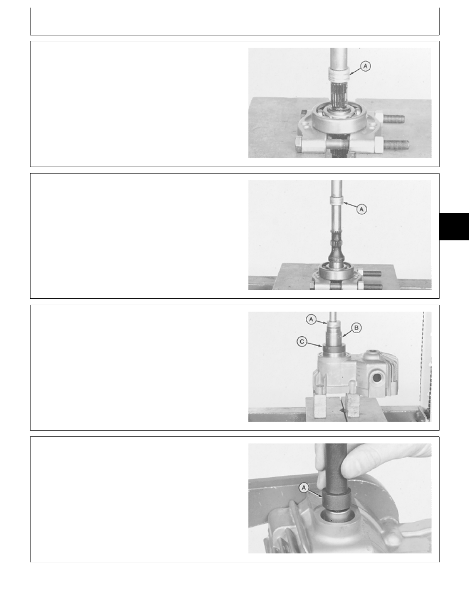 Assemble pump and motor housing | John Deere 318 User Manual | Page 79 / 440