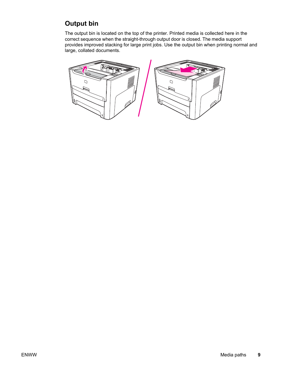 Output bin | HP LaserJet 1320 User Manual | Page 19 / 184