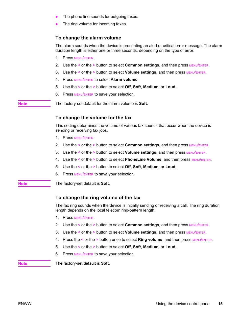 HP LaserJet 3015 User Manual | Page 25 / 164