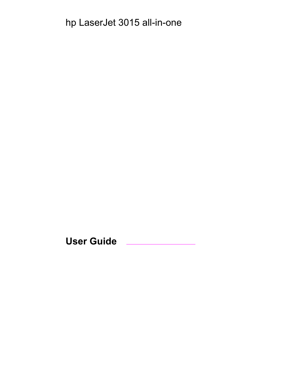 HP LaserJet 3015 User Manual | Page 3 / 164