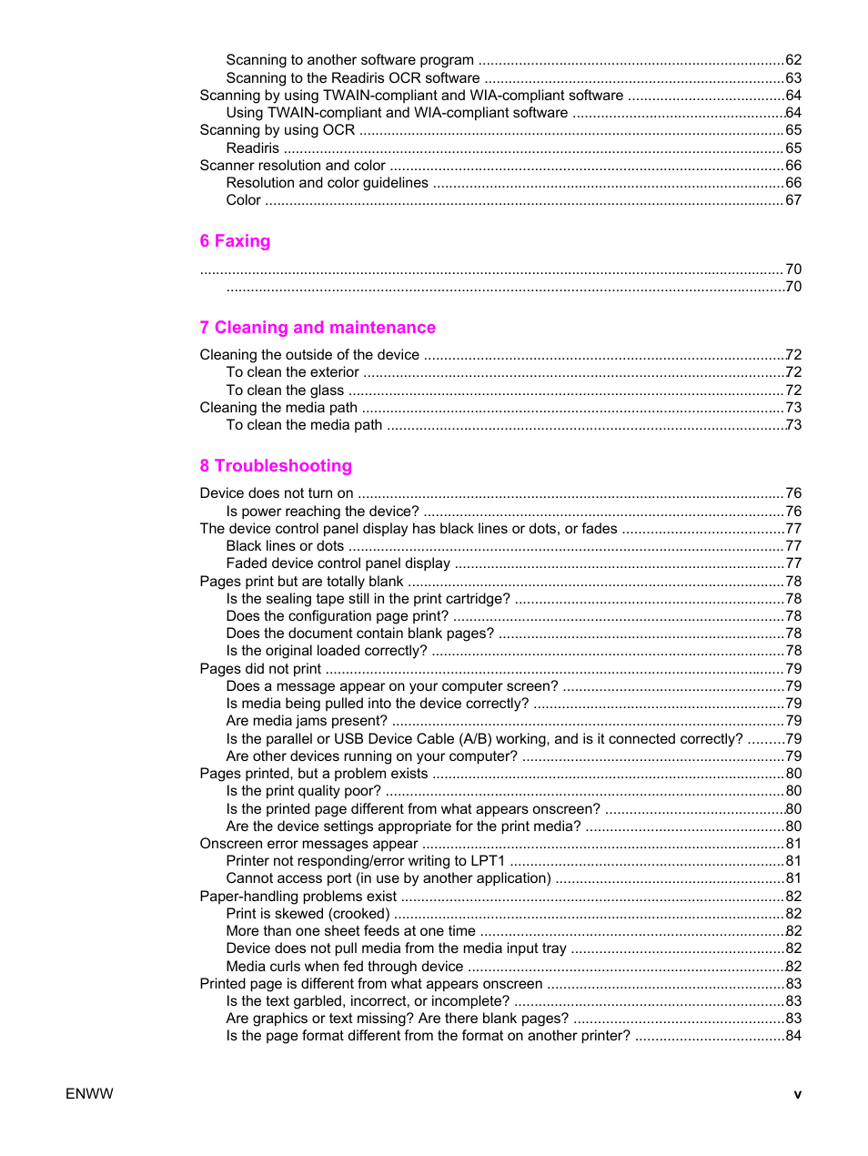 HP LaserJet 3015 User Manual | Page 7 / 164