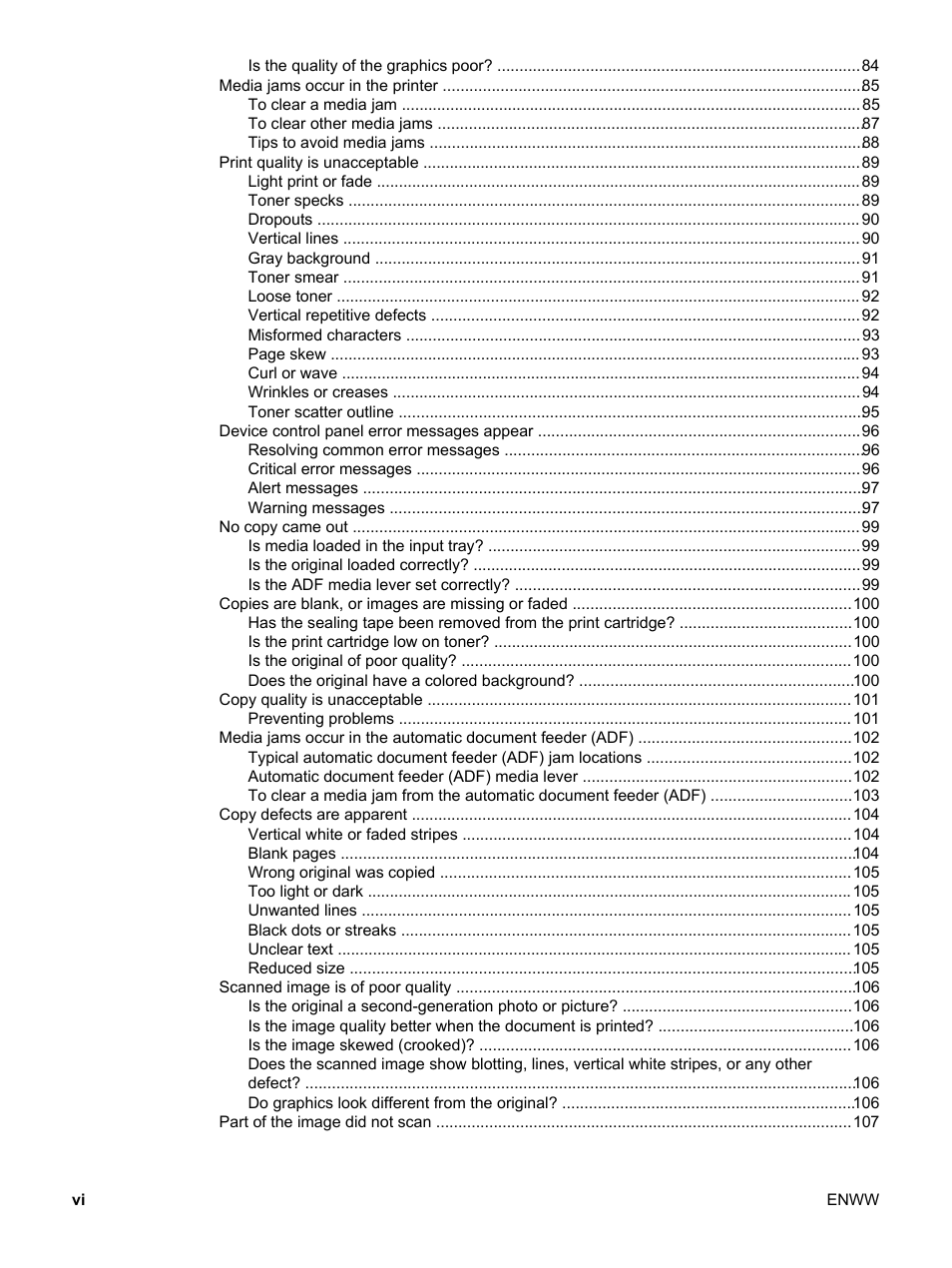 HP LaserJet 3015 User Manual | Page 8 / 164