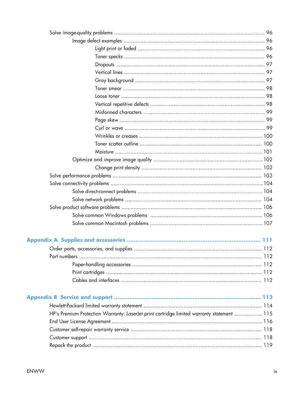 HP Laserjet p1606dn User Manual | Page 11 / 152