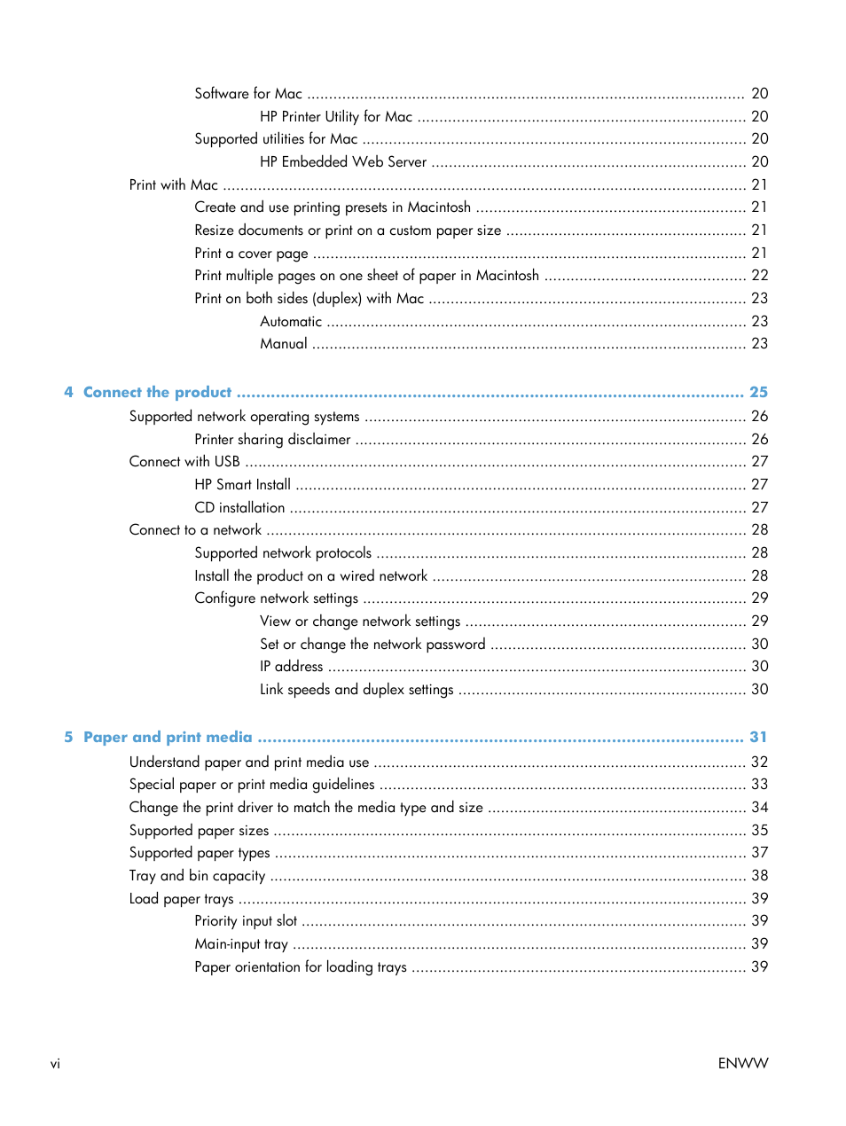 HP Laserjet p1606dn User Manual | Page 8 / 152