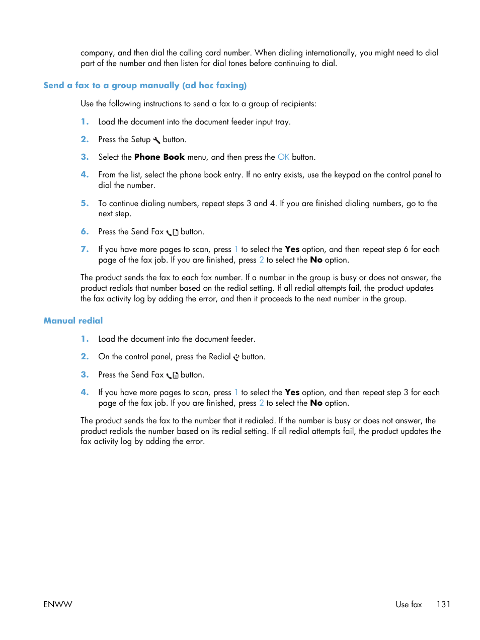 HP laserjet m1212nf User Manual | Page 145 / 284