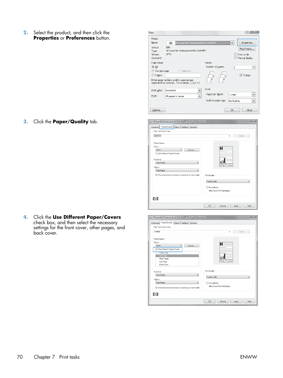 HP laserjet m1212nf User Manual | Page 84 / 284