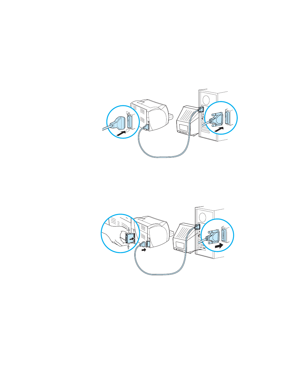 Parallel connections | HP LaserJet 1300 User Manual | Page 29 / 162